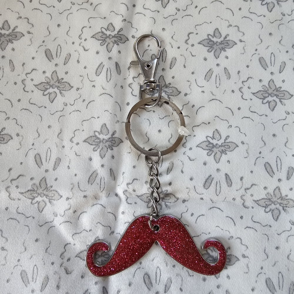 3/$15- Y2K Glitter Pink Keychain